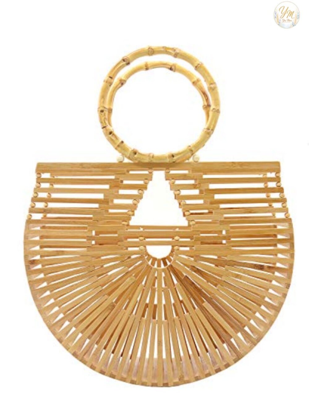 Handmade Bamboo Tote Bag Womens Purses Baguette Style Summer Casual